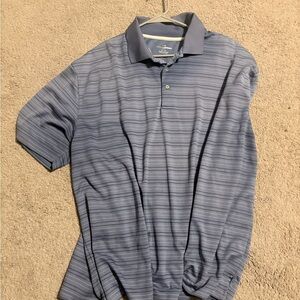 Grand Slam Men's Polo in Blue Stripes